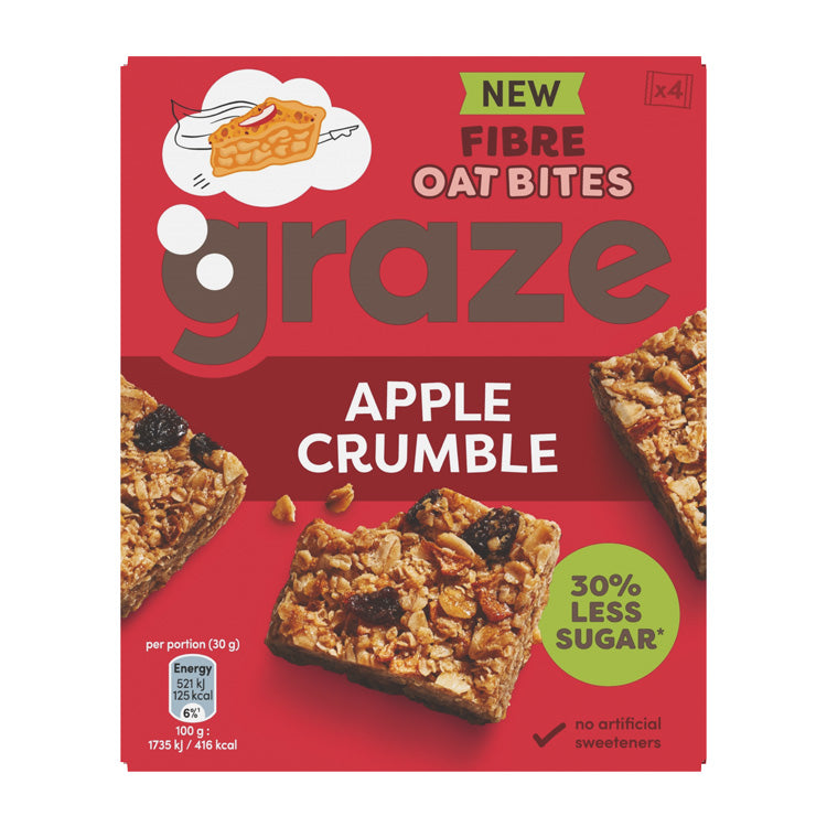 apple crumble fibre oat bites